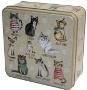 Christmas - Gift Tins - Embossed Cats